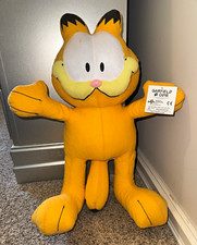 Garfield 18 Plush Stuffed Animal Toy, Orange Yellow White Black, Tag/Label