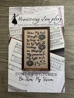 Heartstring Samplery ''Be Thou My Vision'' Cross Stitch Pattern Religious Hymns