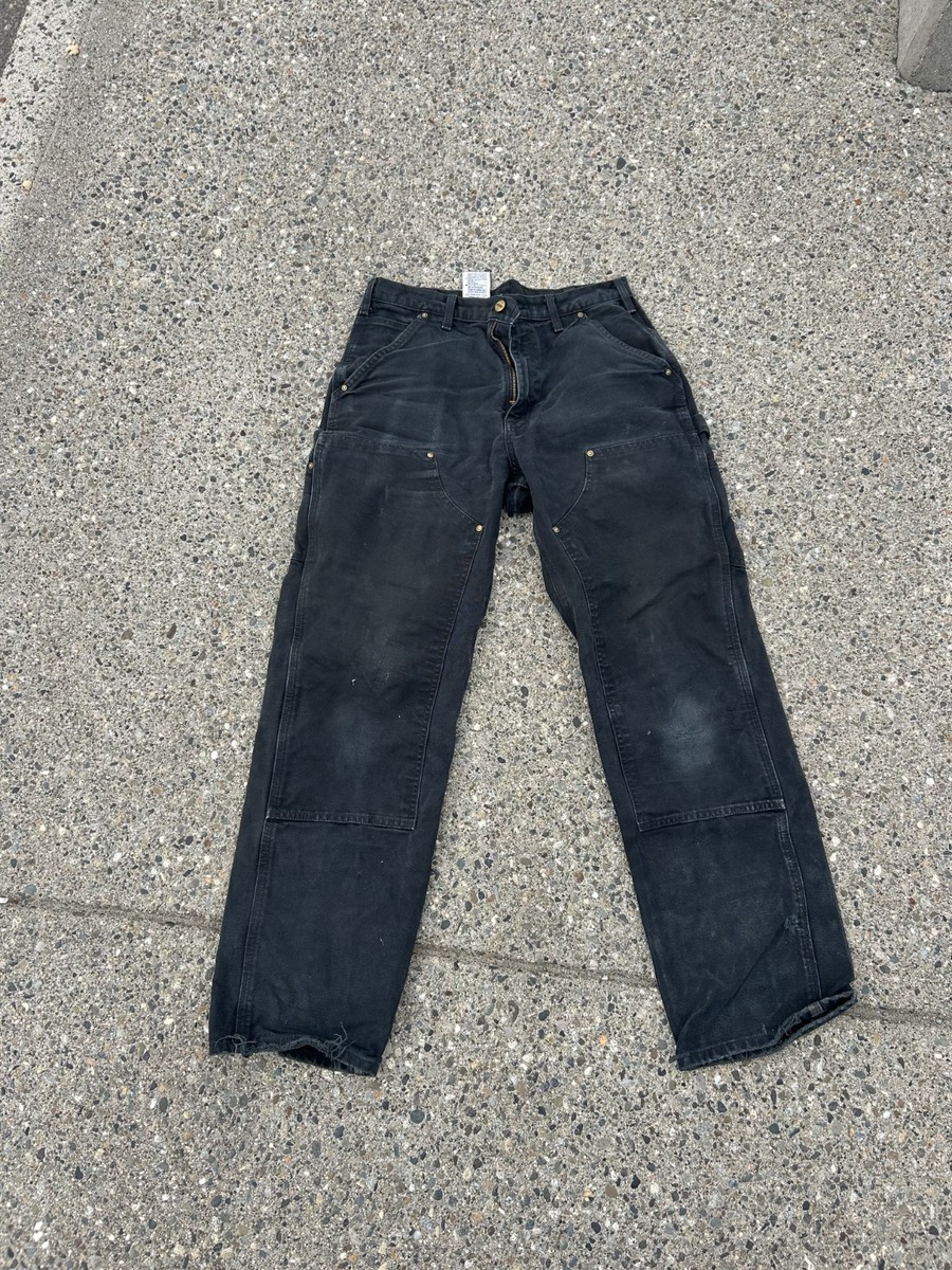 carhartt double knee Black 36×32 Carhartt Double Knee Pants distressed Black, B136 BLK , 32 x