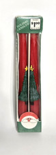 Vintage Taper Candles Christmas Tree 10 York Distribution Red in Package Retro