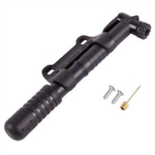 Bike Pump Presta and Schrader Valve Compatible Handy Size with Frame Clips