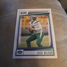 2022 Panini Score Football Zach Wilson New York Jets base card #295