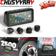 Tire Pressure Monitoring System Kit 4 Inches 6 Alarm Modes Ip67