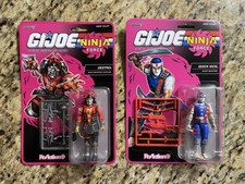 GI Joe Super7 ReAction Ninja Force Destro and Quick Kick MOC
