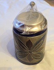 Steinzeug Krug Bierkrug 0,5 l mit Zinndeckel Handarbeit mit Salzglasur von MR