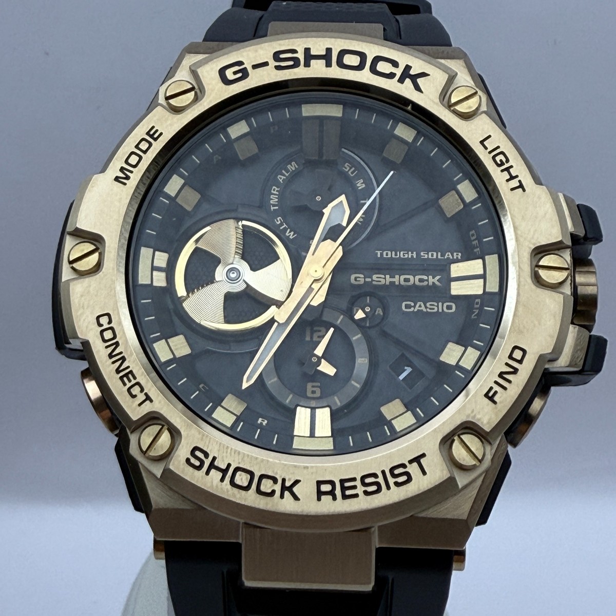 NEW Casio G-Shock G-Steel GST-B100GB-1A9 - Black & Gold - Solar