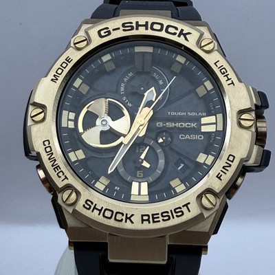 NEW Casio G-Shock G-Steel GST-B100GB-1A9 - Black & Gold - Solar