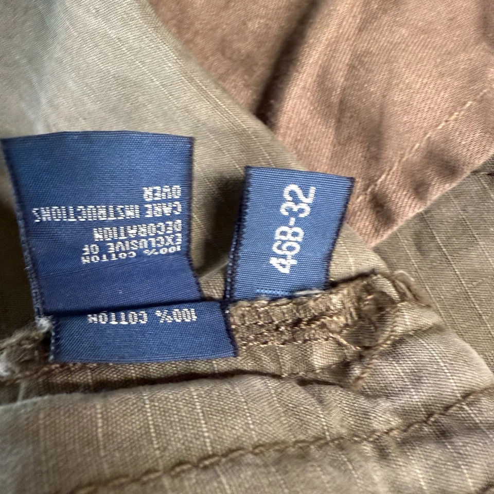 Pantalones de paracaidista de carga militar Polo Ralph Lauren vintage 42 x 30 verde combate Foto 3 de 4