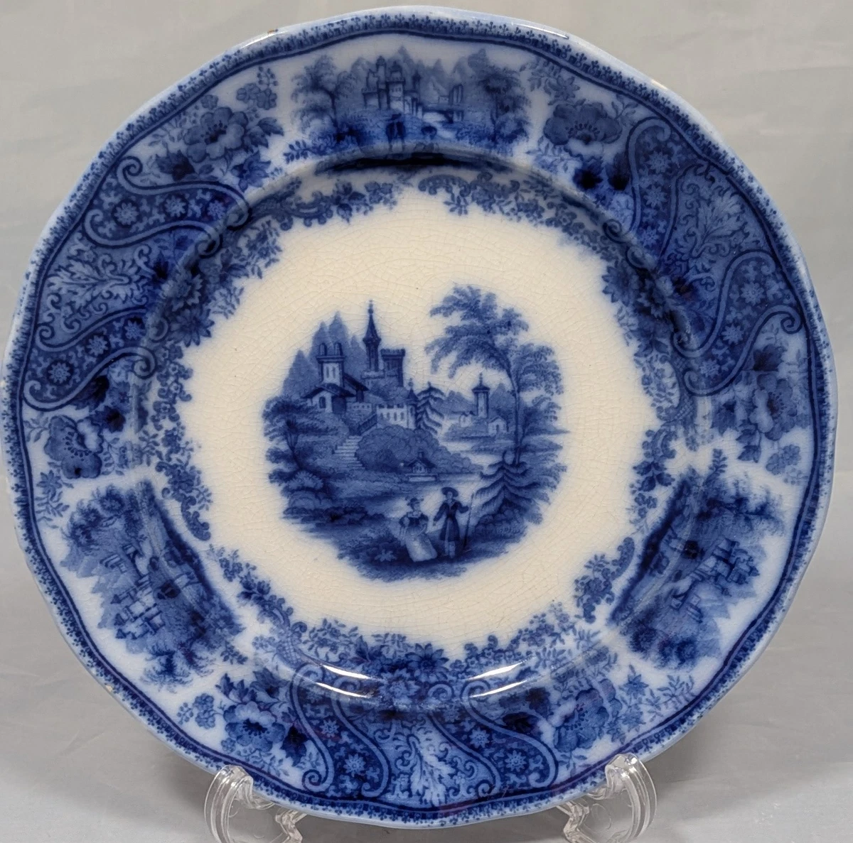 Burgess Leigh Flow Blue In Burleigh (Burgess & Leigh) China for