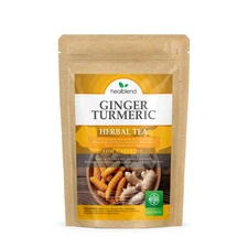 Healblend Ginger Turmeric Herbal Tea 4oz Low Caffeine Loose Leaf Wellness Blend