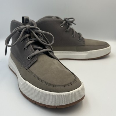Timberland Men's Maple Grove Mid Lace-up Sneaker Medium Gray Nubuck New Size 7