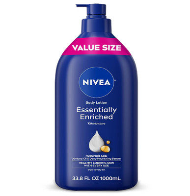 NIVEA Essentially Enriched Body Lotion for Very Dry Skin with Hyaluronic Acid, A