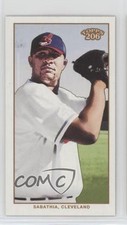 2002 Topps 206 Mini Black Polar Bear Back CC Sabathia (White Jersey) HOF 0o9