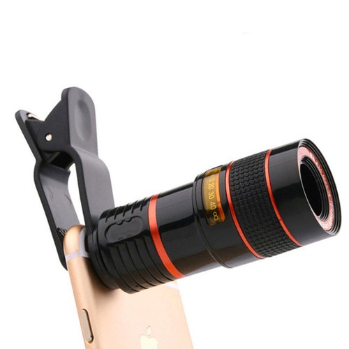 12 X Telephoto Mobile Phone Lens Fisheye Cell Attachments Smartphone - 第 1/11 張圖片