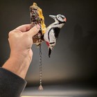 Vintage Style Folk Art Cast Iron Woodpecker Door Knocker — photo 1