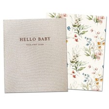 Baby Memory Book Girl  Floral First Year Keepsake Scrapbook for Milestones
