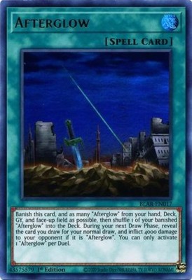 Afterglow - BLAR-EN017 - Ultra Rare - 1st Edition - Lightly Played