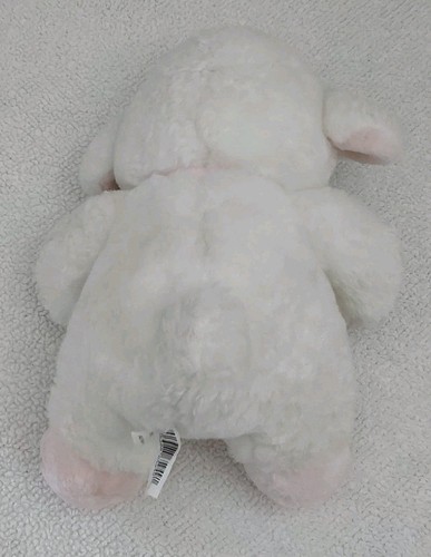 Walmart Stores Agnello Peluche Bianco Rosa Nastro Giocattolo Collezionismo - Foto 6 di 9