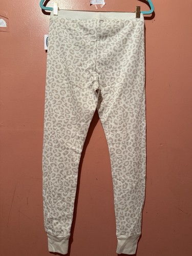Old Navy Womens Leggings M Medium White Leopard Print Fitted Tight New - Picture 2 of 9