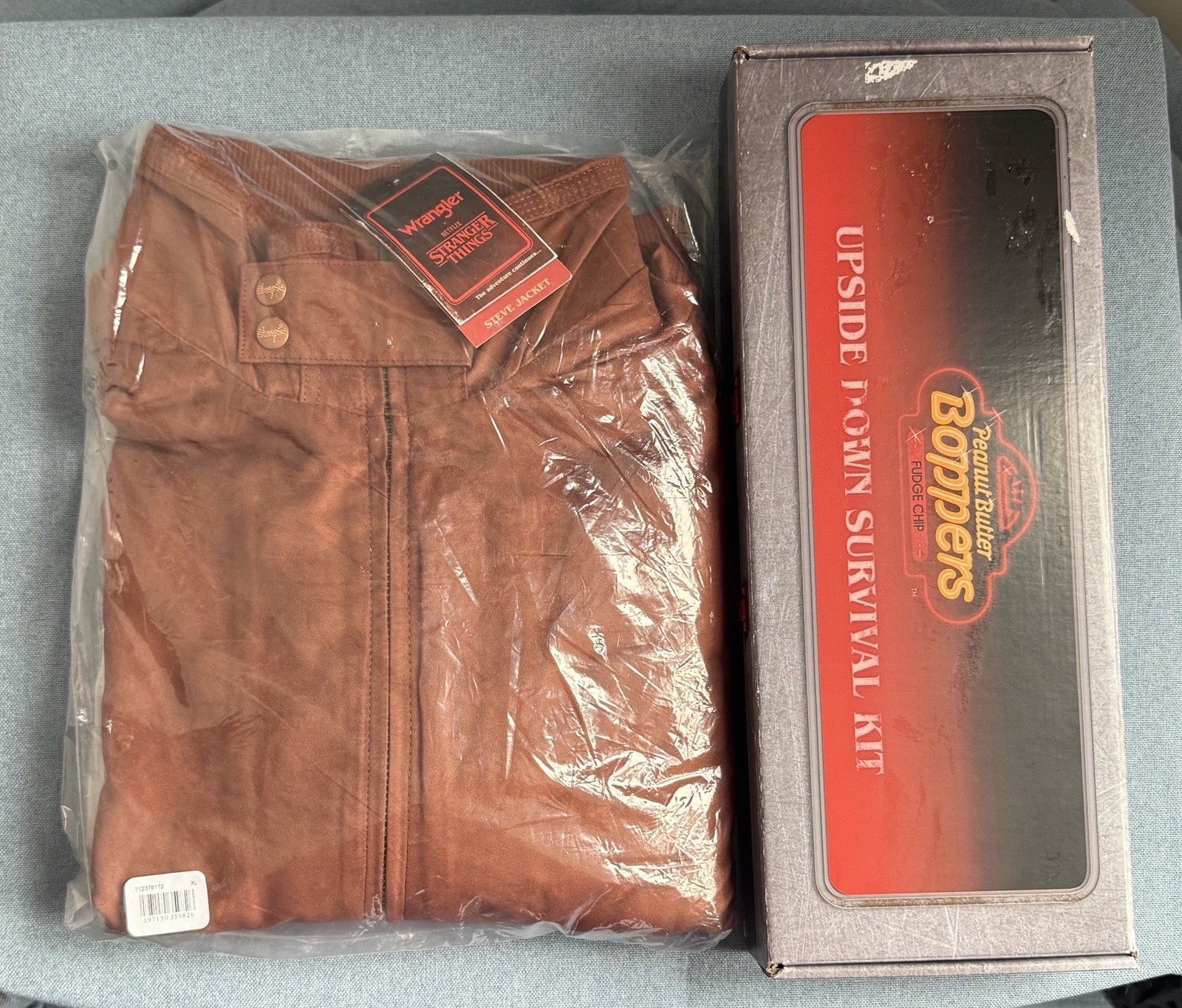 Peanut Butter Boppers EMPTY XL Wrangler Stranger Things Steve Harrington Jacket