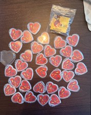 50 Beanie Baby Tag Protectors Clear Plastic Heart Tag Covers