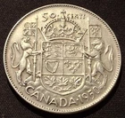 1950 Canada 50 Cents Half Dollar - George VI