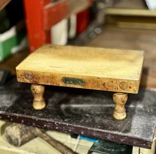 Antique Primitive Butcher Block Board Rushbrooke Smithfield Charter House London