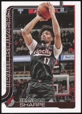 2025-26 Topps #127 Shaedon Sharpe Portland Trail Blazers Basketball Card