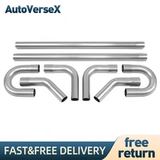 2” INCH Custom Exhaust Tubing Mandrel Bend Pipe Straight U-Bend 45° Kit 8PCS