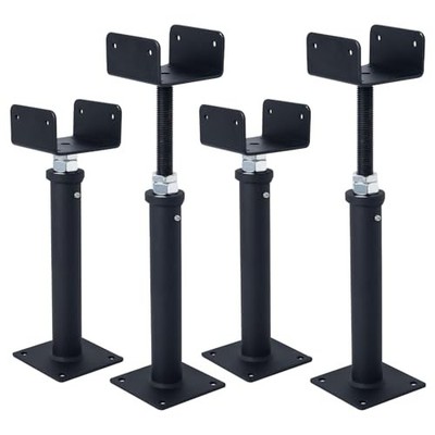 4 Pack U-Shaped Floor Jack, Heavy Duty Adjustable Steel Telepost