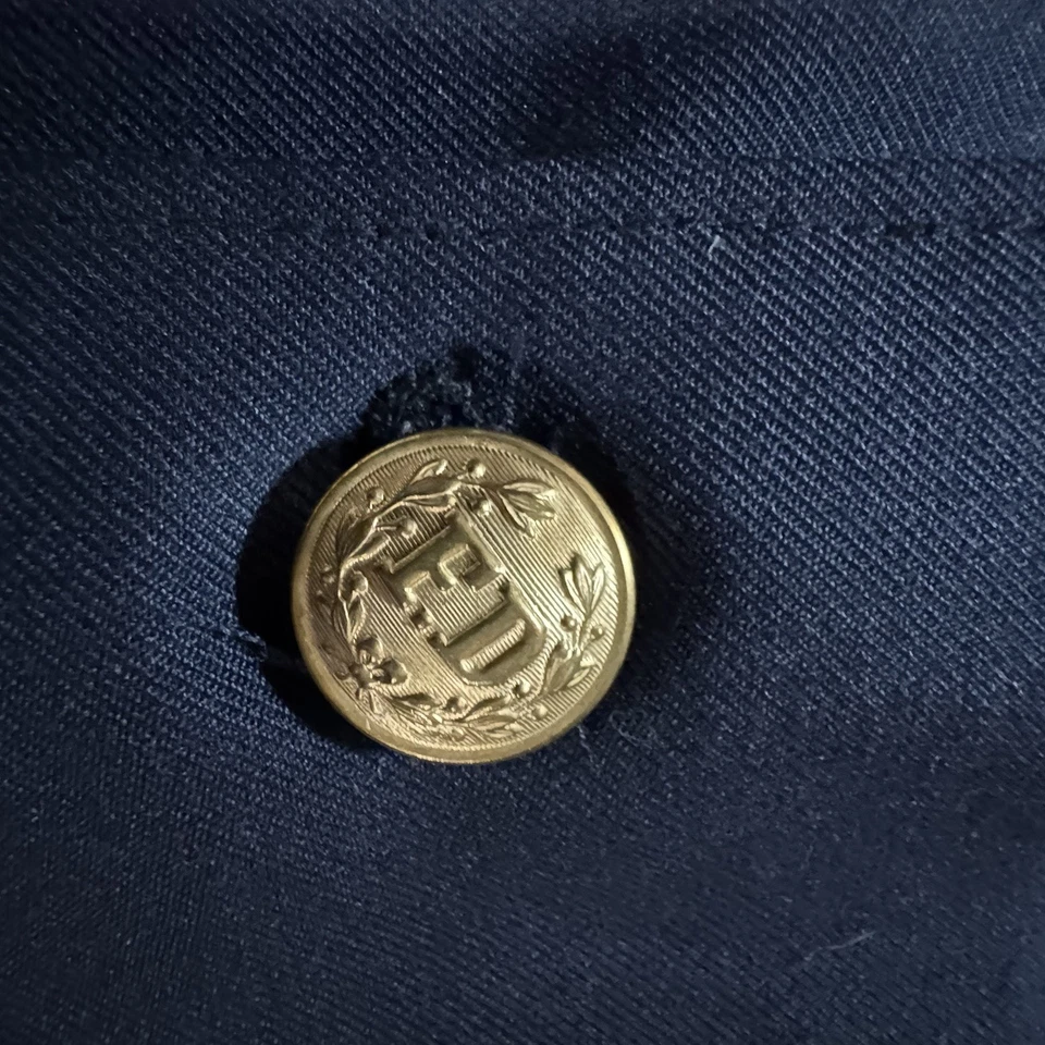 Flying Cross Fechheimer Fire Dept Ike Jacket Navy Blue Gold Buttons Men’s 50R - Image 3 of 4