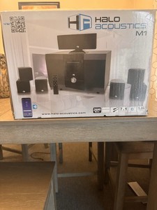 Halo Acoustics M1 7.1 Home Theater Speaker System 2600W Bluetooth Black