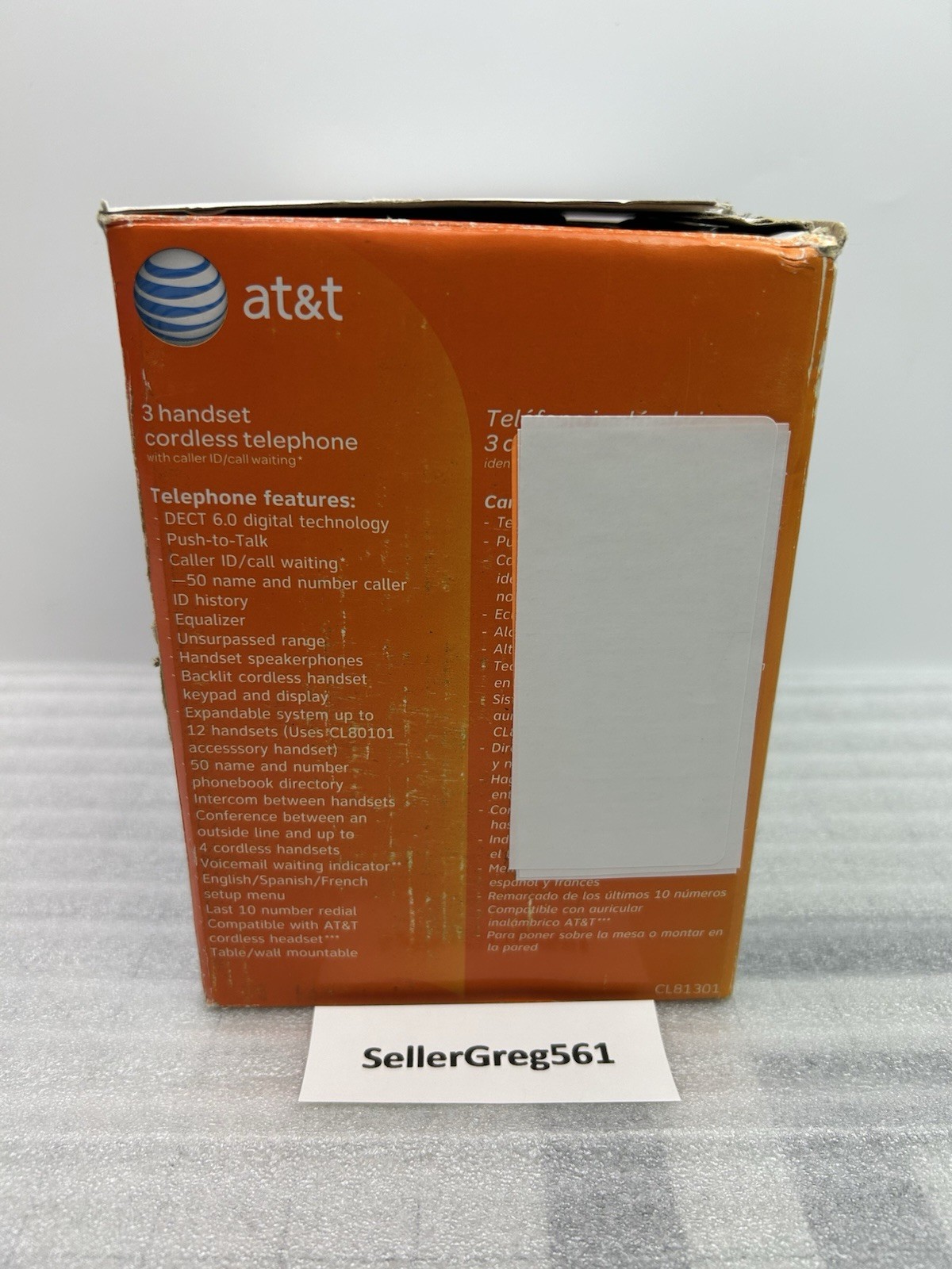 At&T Three Handset Cordless Telephone With Caller ID/Call Waiting, CL81301