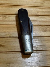 Vintage Case XX 1940-64 62009 1/2 Barlow Knife Chestnut Bone Custom Leather Hold