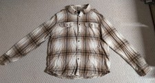 George Mens Medium Multi-Color Plaid Cotton Blend Button Up Long Sleeve Shirt 24