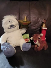 Rudolph The Reindeer Plush Abominable Snowman Happy New Year Stuffins Dispenser 