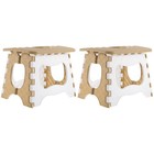  2 Count Portable Folding Stool Child Sitting Small Foldable Step
