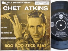 RARE NFS PROMO SAMPLE 1959 CHET ATKINS *BOO BOO STICK BEAT* OZ 7"EP VG+/EX VINYL