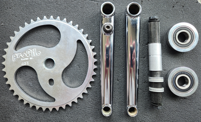 Old School BMX MINT Profile Racing 4th Gen Unstamped Crankset
