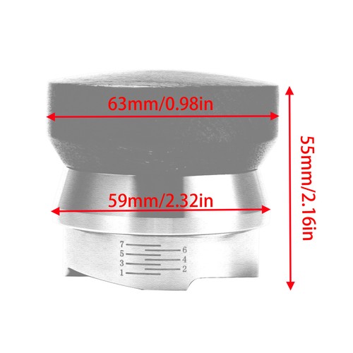 Strumento livellatore martello calibrato 51mm distributore tamper caffè espresso barista - Foto 13 di 18
