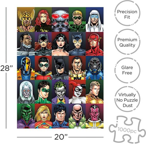 DC Comics Faces 1000 piece jigsaw puzzle 710mm x 510mm (nm) - Picture 3 of 3