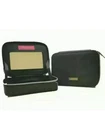 Bare Minerals Black Vanity Case Makeup Cosmetics Bag With Mirror Zip Closure NEW