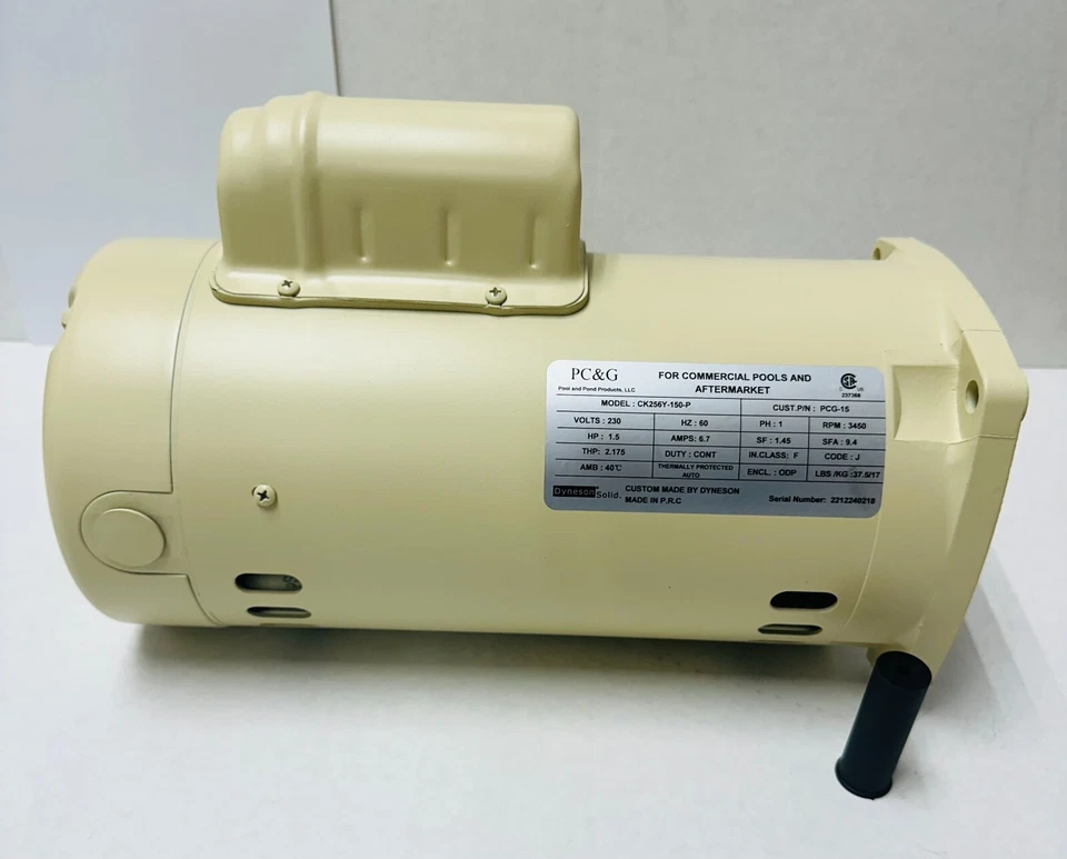 Whisperflo Almond 2 HP Pool Princess Pump Motor Replacemet (355014s) - Image 2 of 4