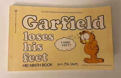 Garfield Loses His Feet Ninth Book 1984 Jim Davis Cartoon Paperback