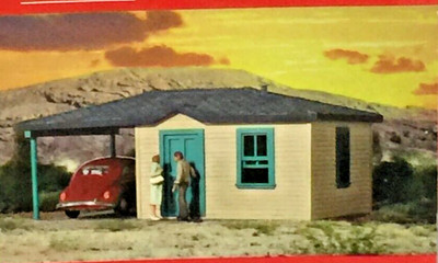 Walthers Cornerstone Built-Ups MOTEL CABIN #933-2824 HO Scale NIB (A42)