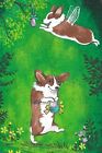 4X6 Print Of Painting Ryta Easter Egg Pembroke Welsh Corgi Fairy Faery Spring