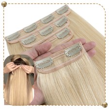 Thick Real Remy Clip in 100 Human Hair Extensions Full Head Double Drawn 4Pcs