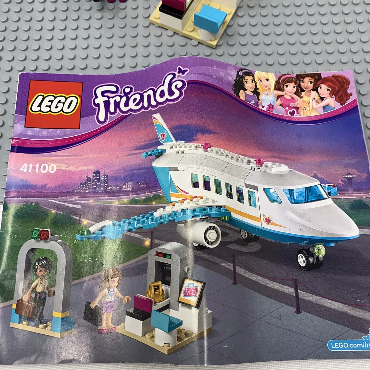 LEGO Friends Heartlake Private Jet #41100 COMPLETE (w/Figures & Manual)