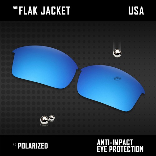 Anti Scratch Polarized Replacement Lenses for-Oakley Flak Jacket 63mm Options - Picture 7 of 32