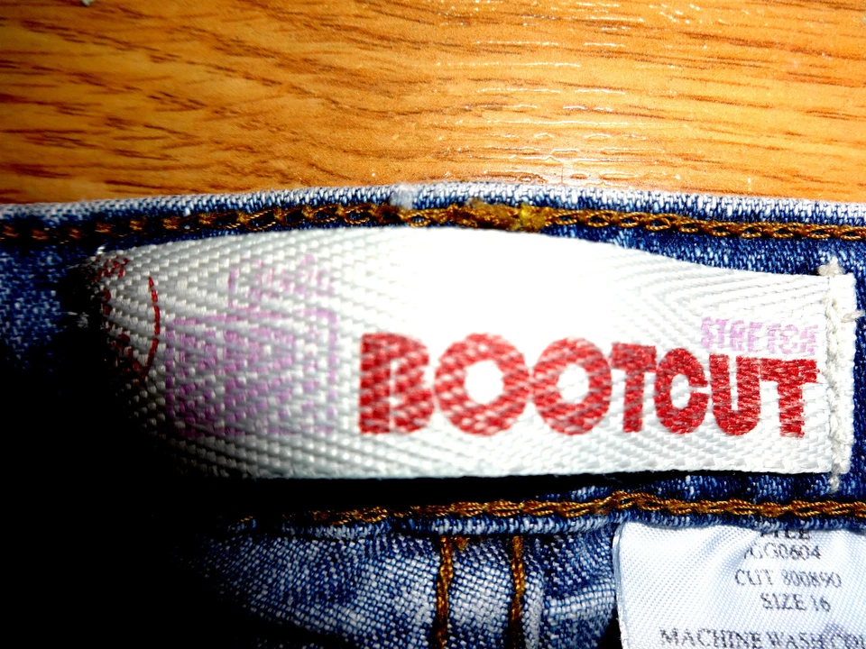 JEANS VAQUEROS ELÁSTICOS FADED GLORY NIÑOS BOOTCUT TALLA 16 26/27 1/2 Foto 3 de 4